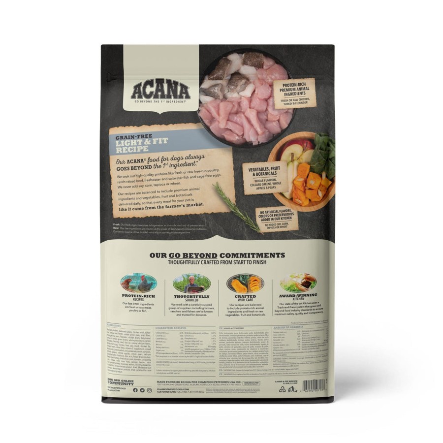 Dog ACANA | Acana Adult Dry Dog Food Light & Fit Recipe