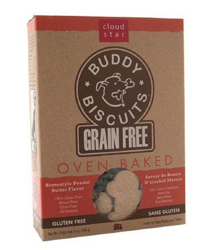 Dog Cloud Star | Cloud Star Buddy Biscuits Grain Free Oven Baked Peanut Butter Dog Treats