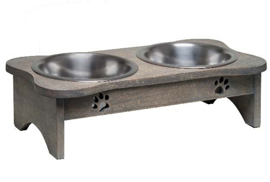 Dog Loving Pets | Loving Pets Wooden Modern Diner Dog Bowl