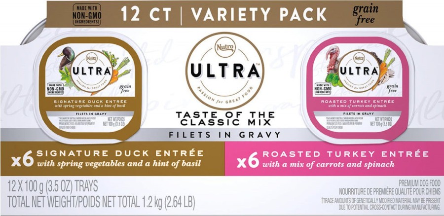 Dog Nutro Wet Food | Nutro Ultra Grain Free Savory Assortment Variety Pack Filets In Gravy Wet Dog Food