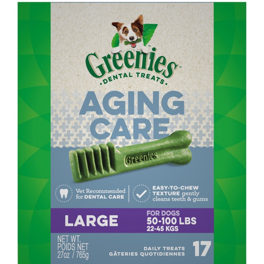 Dog Greenies | Greenies Aging Care Large Dental Care Dog Treats