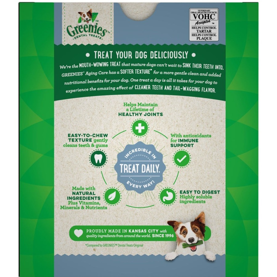 Dog Greenies | Greenies Aging Care Large Dental Care Dog Treats