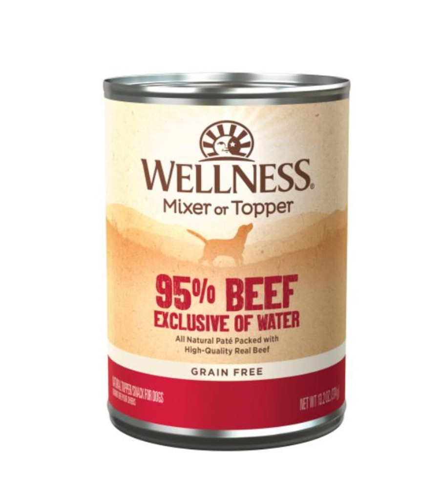 Dog Wellness Wet Food | Wellness Natural Grain Free 95% Beef Recipe Adult Wet Canned Dog Food