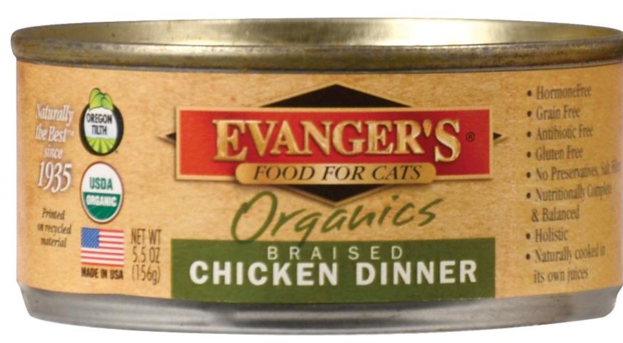 Cat Evangers Wet Food | Evangers Organic Braised Chicken Canned Cat Food