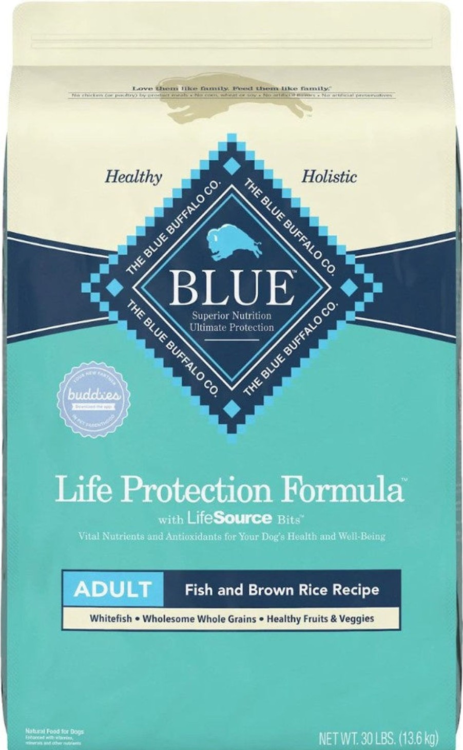 Dog Blue Buffalo Dry Food | Blue Buffalo Life Protection Formula Adult Fish & Brown Rice Recipe Dry Dog Food