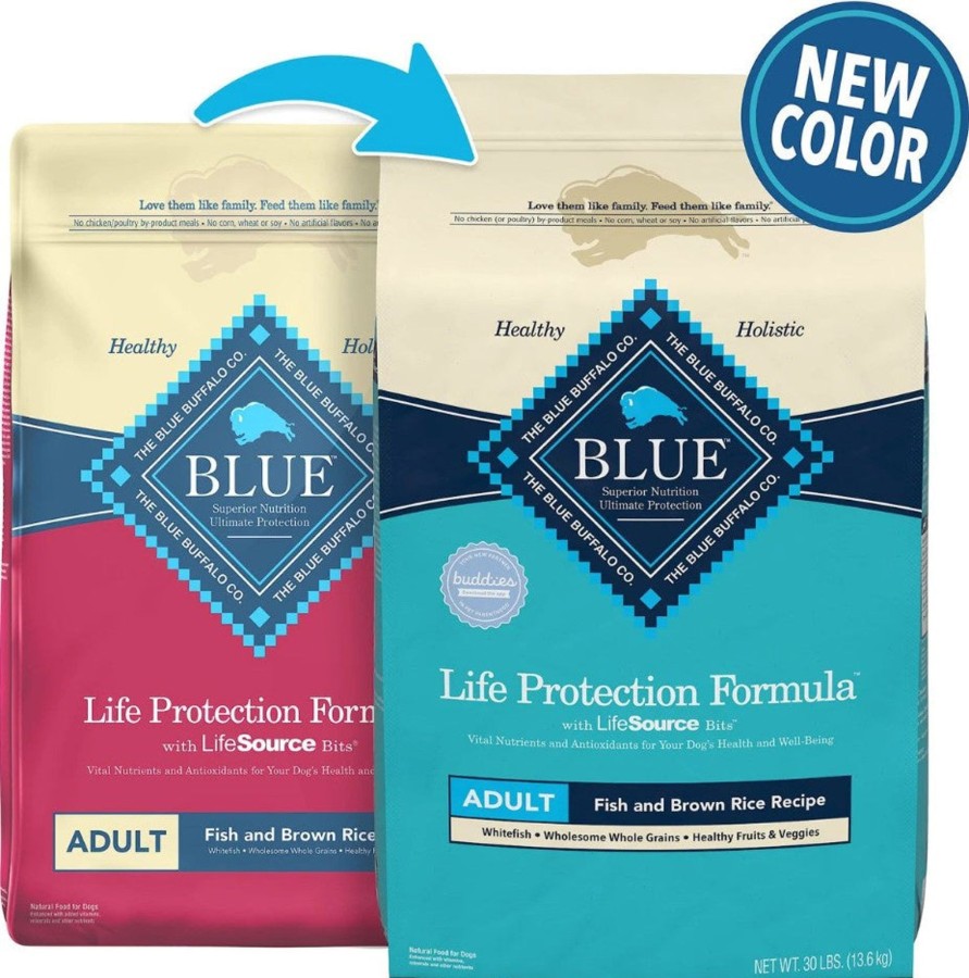 Dog Blue Buffalo Dry Food | Blue Buffalo Life Protection Formula Adult Fish & Brown Rice Recipe Dry Dog Food