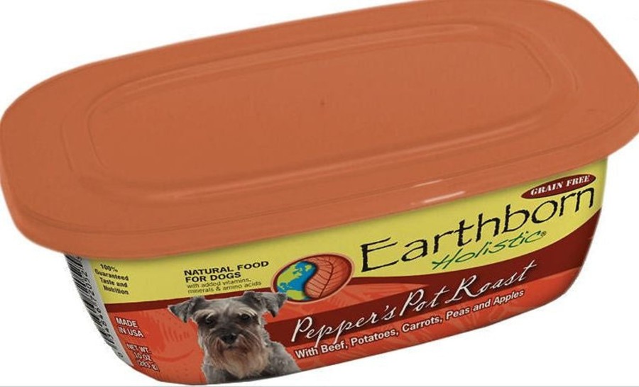 Dog Earthborn Holistic Wet Food | Earthborn Holistic Pepper'S Pot Roast Gourmet Dinners Grain Free Moist Dog Food Tubs