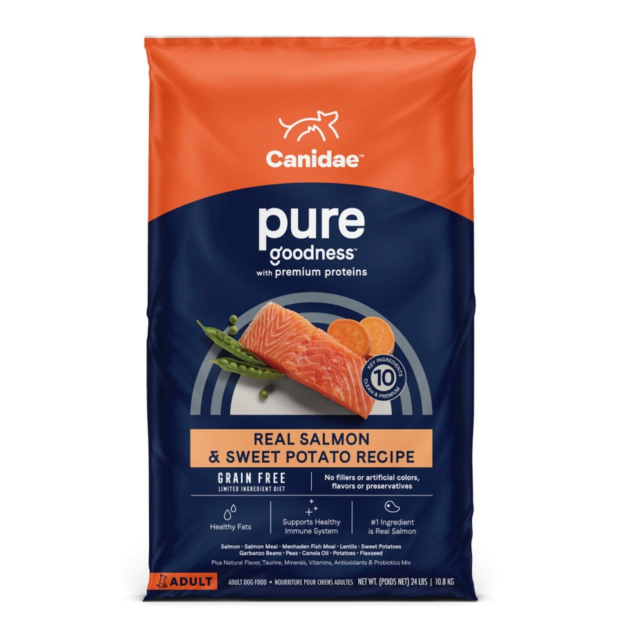 Dog Canidae Dry Food | Canidae Pure Goodness Real Salmon & Sweet Potato Recipe Adult Dry Dog