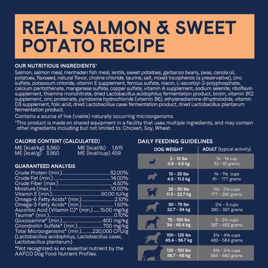 Dog Canidae Dry Food | Canidae Pure Goodness Real Salmon & Sweet Potato Recipe Adult Dry Dog