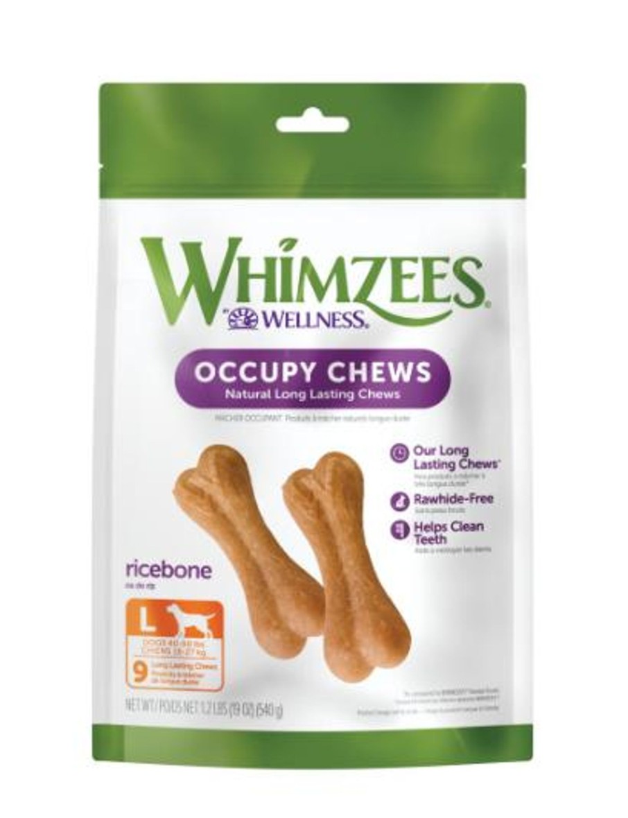 Dog Whimzees | Whimzees Large Rice Bone Dental Chew Dog Treats