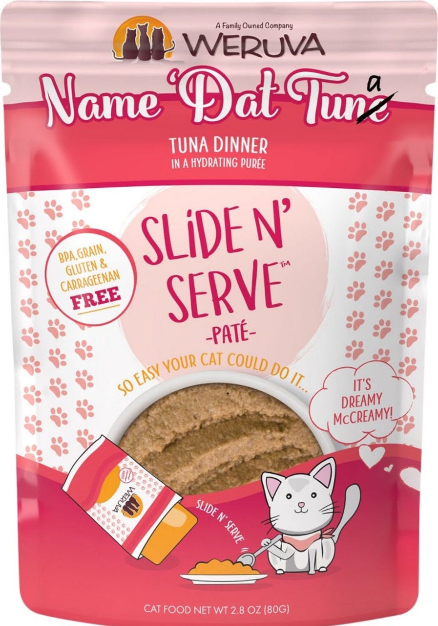 Cat Weruva Wet Food | Weruva Slide N' Serve Grain Free Name 'Dat Tuna Tuna Dinner Wet Cat Food Pouch