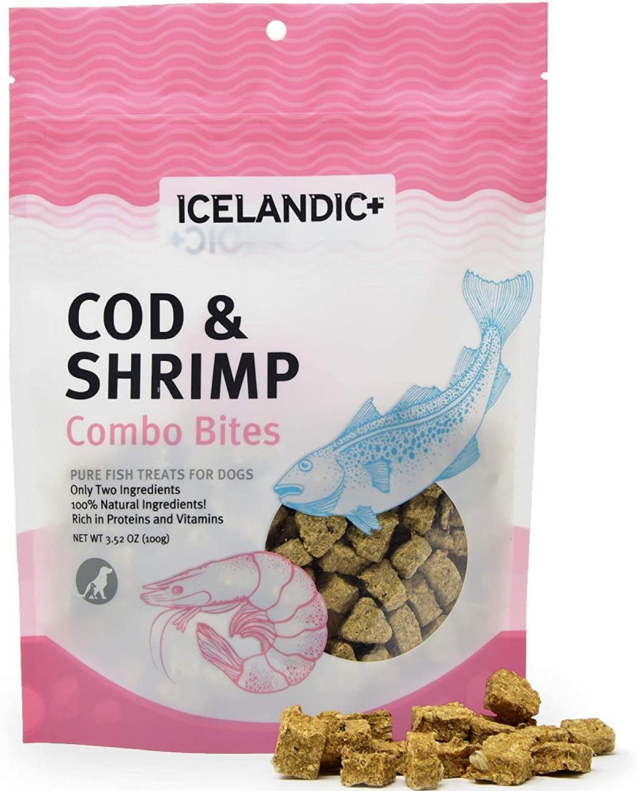 Dog Icelandic+ | Icelandic+ Cod & Shrimp Combo Bites Fish Dog Treats