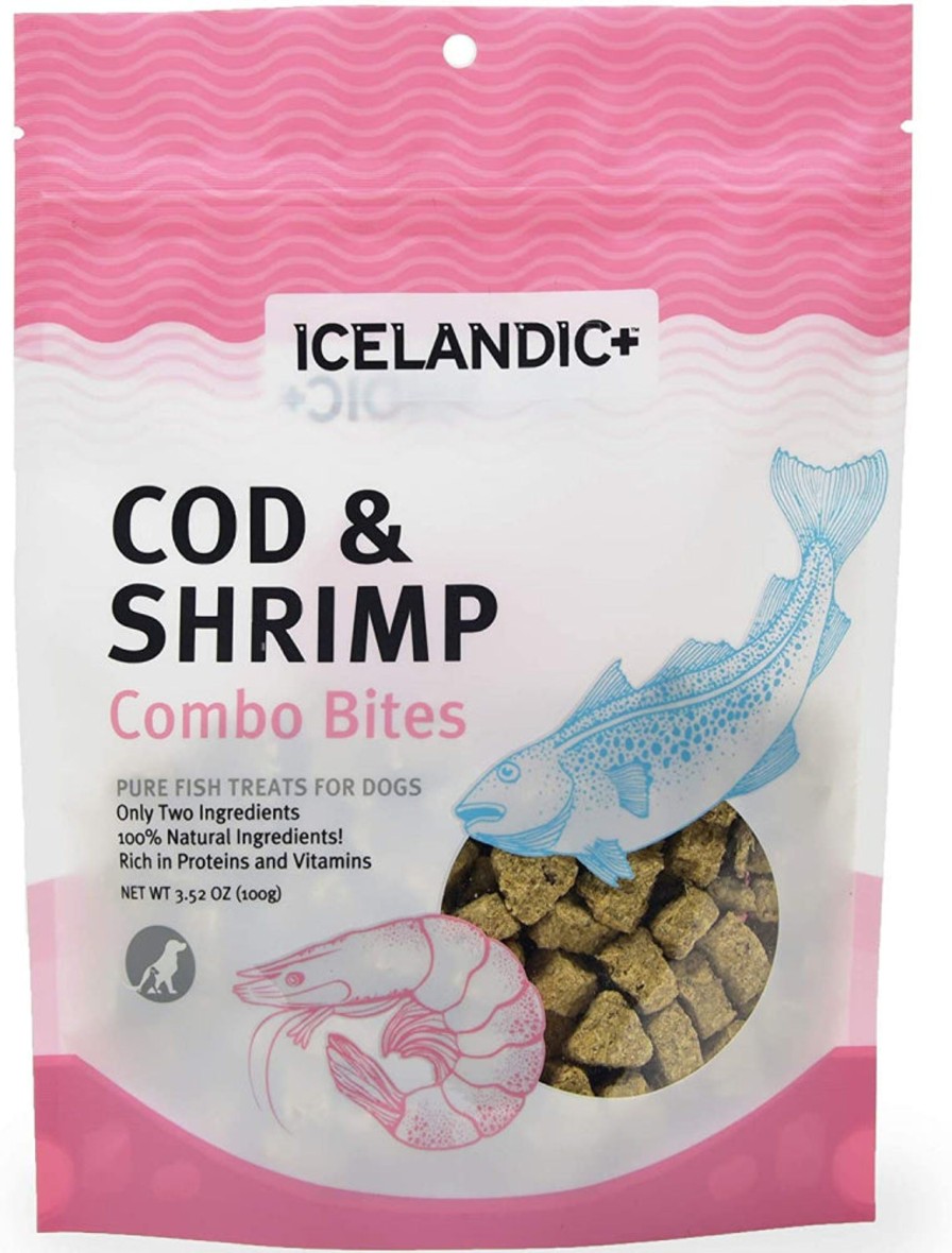 Dog Icelandic+ | Icelandic+ Cod & Shrimp Combo Bites Fish Dog Treats