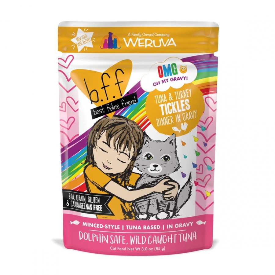 Cat Weruva Wet Food | Weruva Bff Tuna & Turkey Tickles Recipe Pouches Wet Cat Food