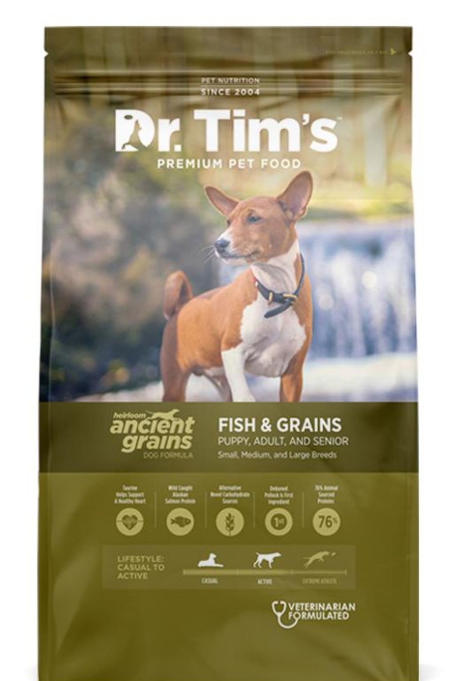 Dog Dr. Tim's Dry Food | Dr. Tim'S Heirloom Ancient Grains Fish Recipe Dry Dog Food