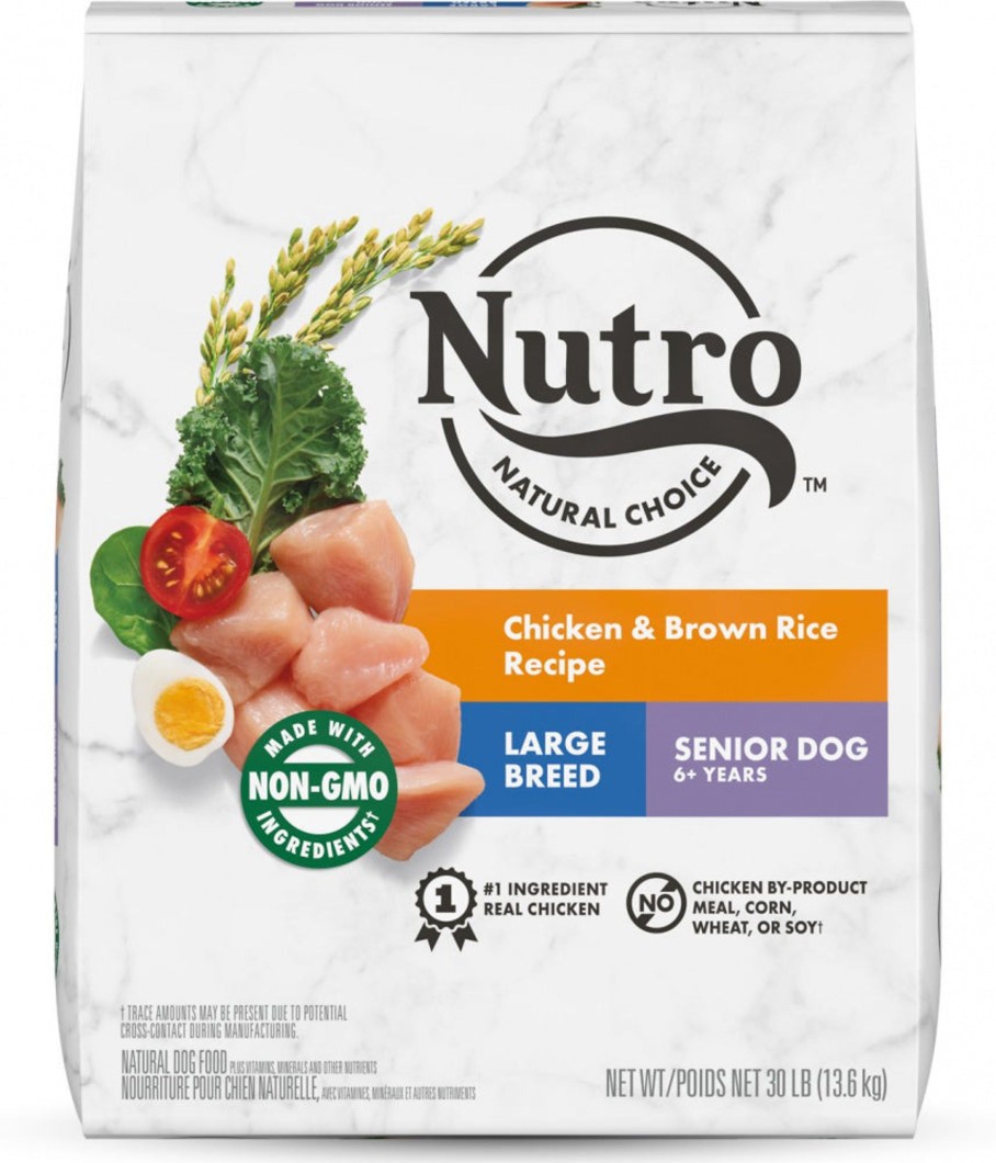 Dog Nutro Dry Food | Nutro Wholesome Essentials Large Breed Senior Farm-Raised Chicken, Brown Rice & Sweet Potato Dry Dog Food