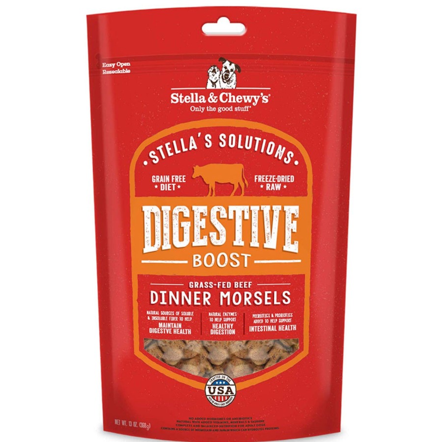 Dog Stella u0026 Chewy's Freeze Dried | Stella & Chewy'S Stella'S Solutions Grain Free Digestive Boost Grass Fed Beef Dinner Morsels Freeze-Dried Raw Dog Food