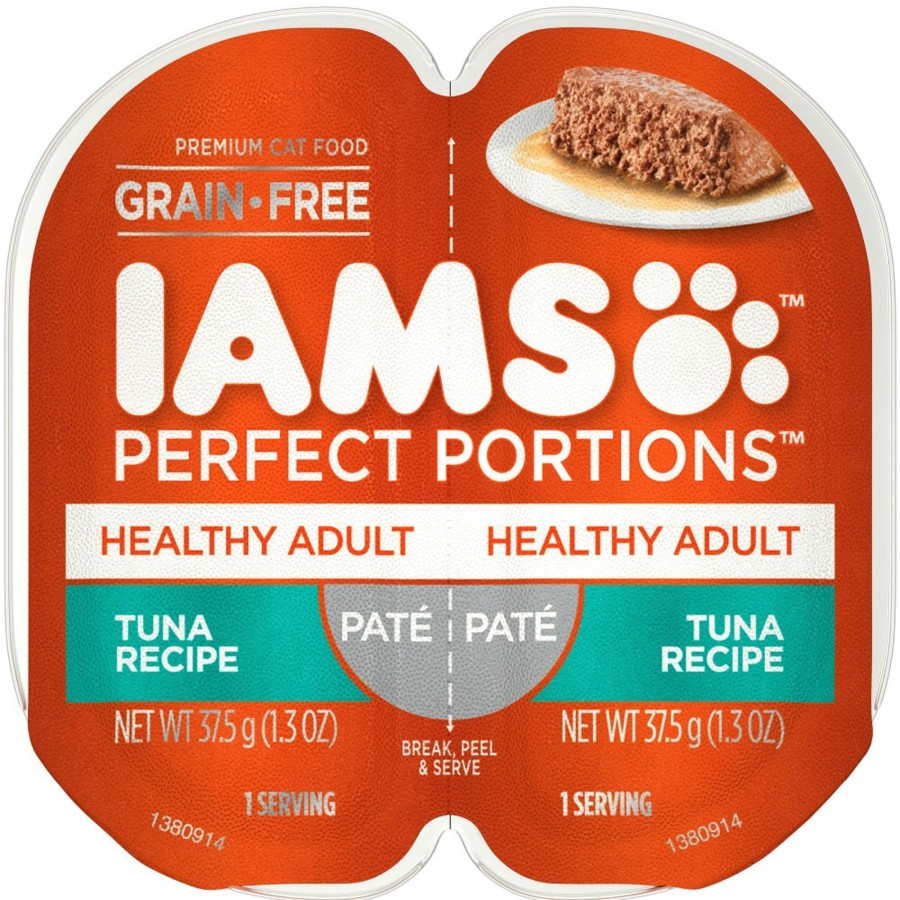 Cat IAMS Wet Food | Iams Perfect Portions Healthy Adult Tuna Pate Wet Cat Food Tray