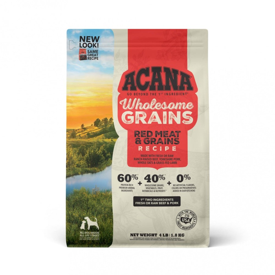 Dog ACANA Dry Food | Acana Wholesome Grains Red Meat & Grains Recipe Dry Dog Food