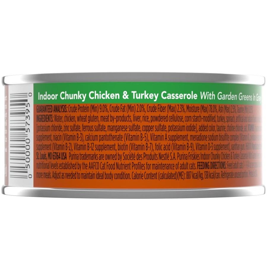 Cat Friskies Wet Food | Friskies Selects Indoor Chunky Chicken And Turkey Casserole Canned Cat Food