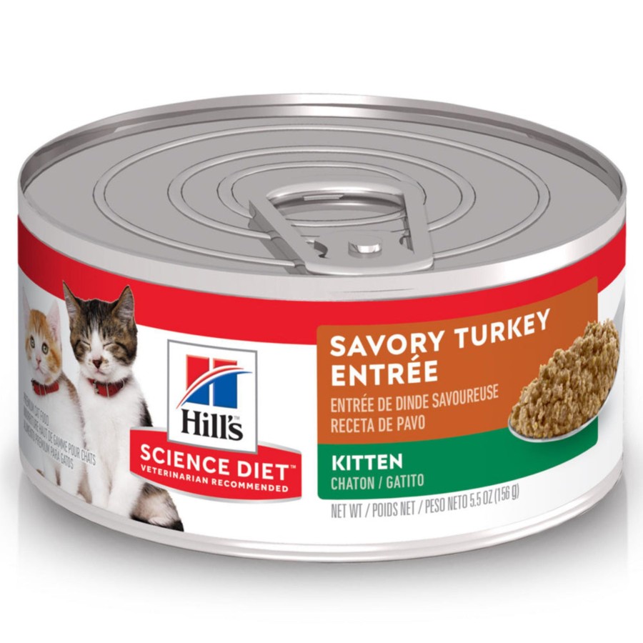 Cat Hill's Science Diet Wet Food | Hill'S Science Diet Kitten Savory Turkey Entree Canned Food