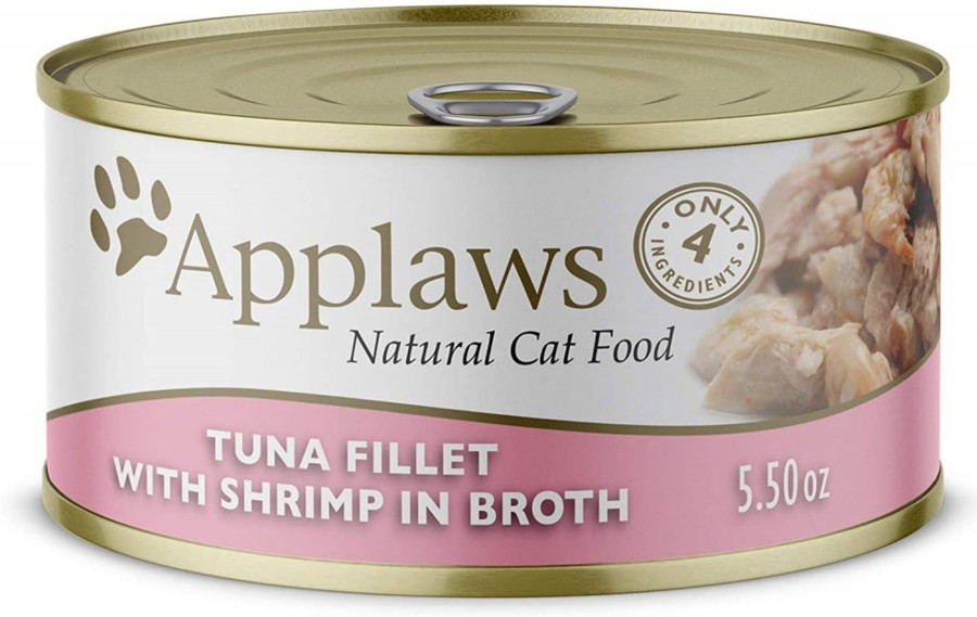 Cat Applaws Wet Food | Applaws Natural Wet Cat Food Tuna With Shrimp In Broth