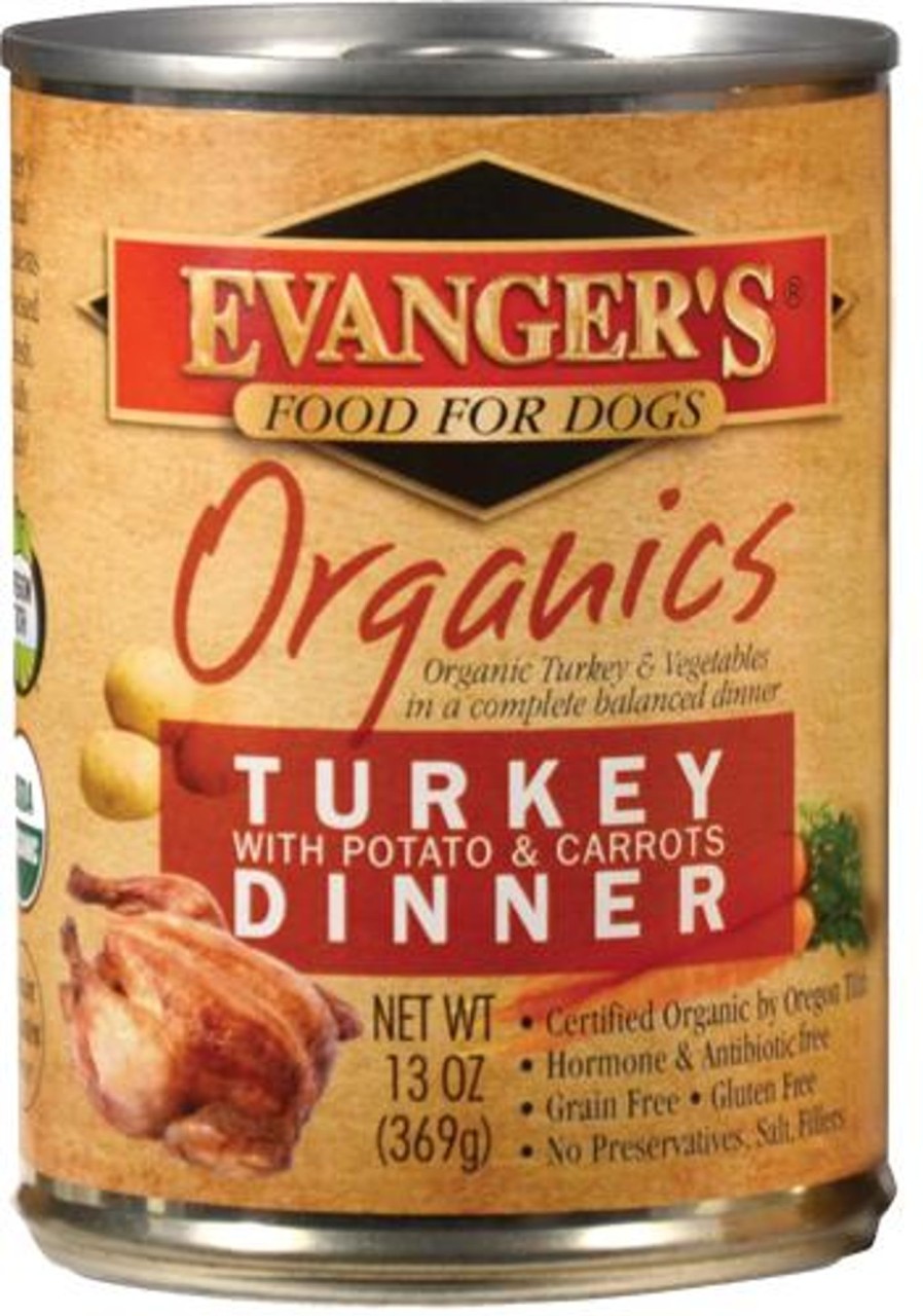 Dog Evangers Wet Food | Evangers 100% Organic Turkey With Potato And Carrots Canned Dog Food