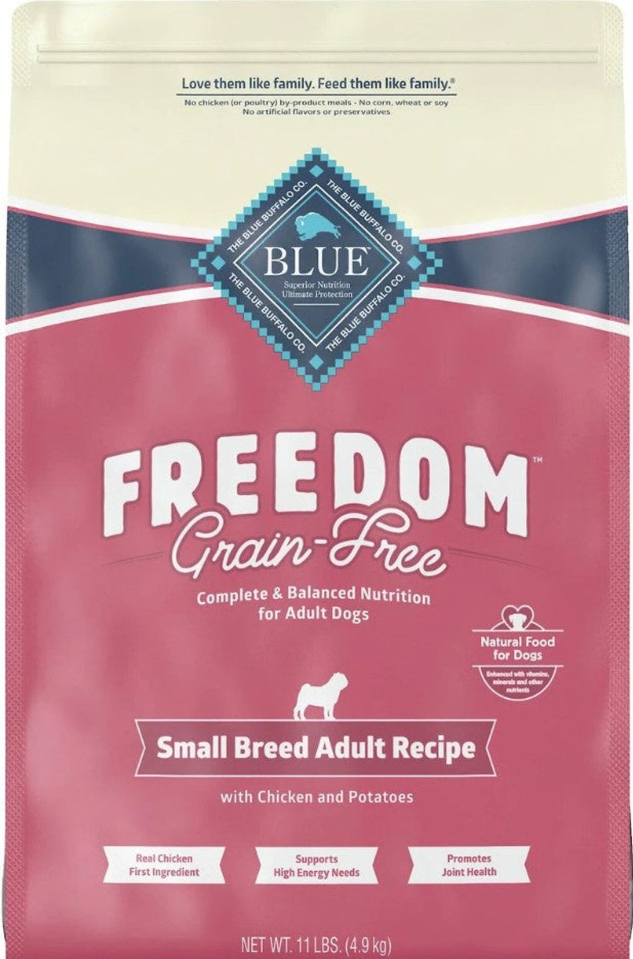 Dog Blue Buffalo Dry Food | Blue Buffalo Freedom Grain-Free Small Breed Adult Chicken Recipe Dry Dog Food