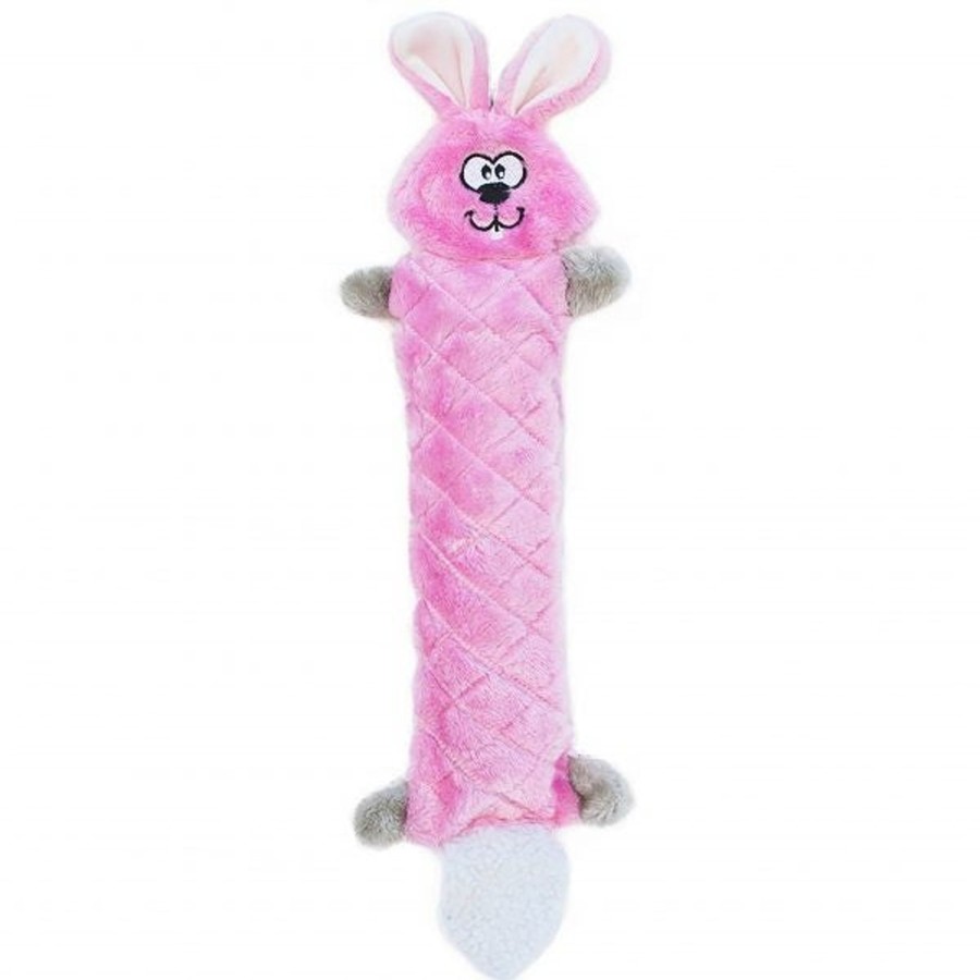 Dog ZippyPaws | Zippypaws Jigglerz Bunny No Stuffing Plush Dog Toy