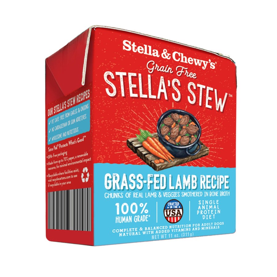 Dog Stella u0026 Chewy's Raw Natural Pet Food Wet Food | Stella & Chewy'S Stella'S Stew Grass Fed Lamb Recipe Food Topper For Dogs