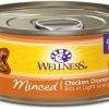 Cat Wellness Wet Food | Wellness Grain Free Natural Minced Chicken Dinner Wet Canned Cat Food