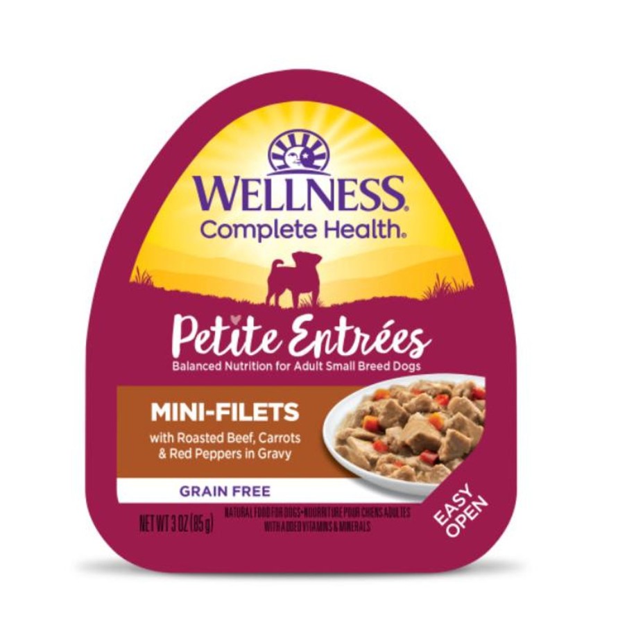 Dog Wellness | Wellness Petite Entrees Mini-Filets With Roasted Beef, Carrots & Red Peppers In Gravy