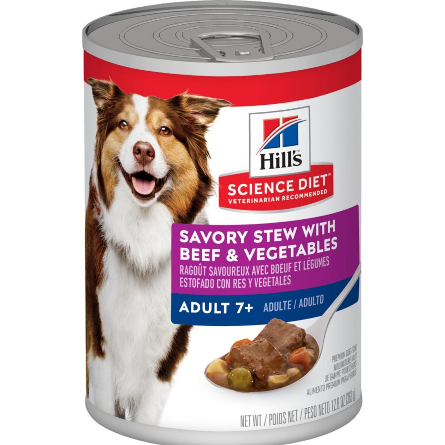 Dog Hill's Science Diet Wet Food | Hill'S Science Diet Adult 7+ Savory Stew With Beef & Vegetables Canned Dog Food